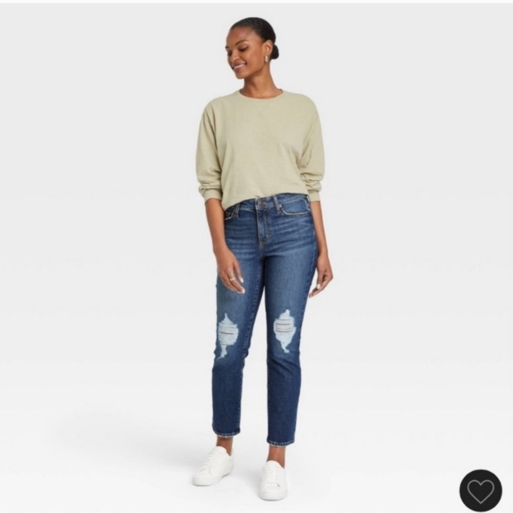 SOLD Women's High-Rise Slim Straight Jeans Universal Thread™ Medium Wash